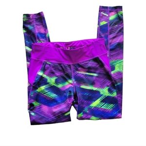 Xersion Purple & Green Fitted Size M